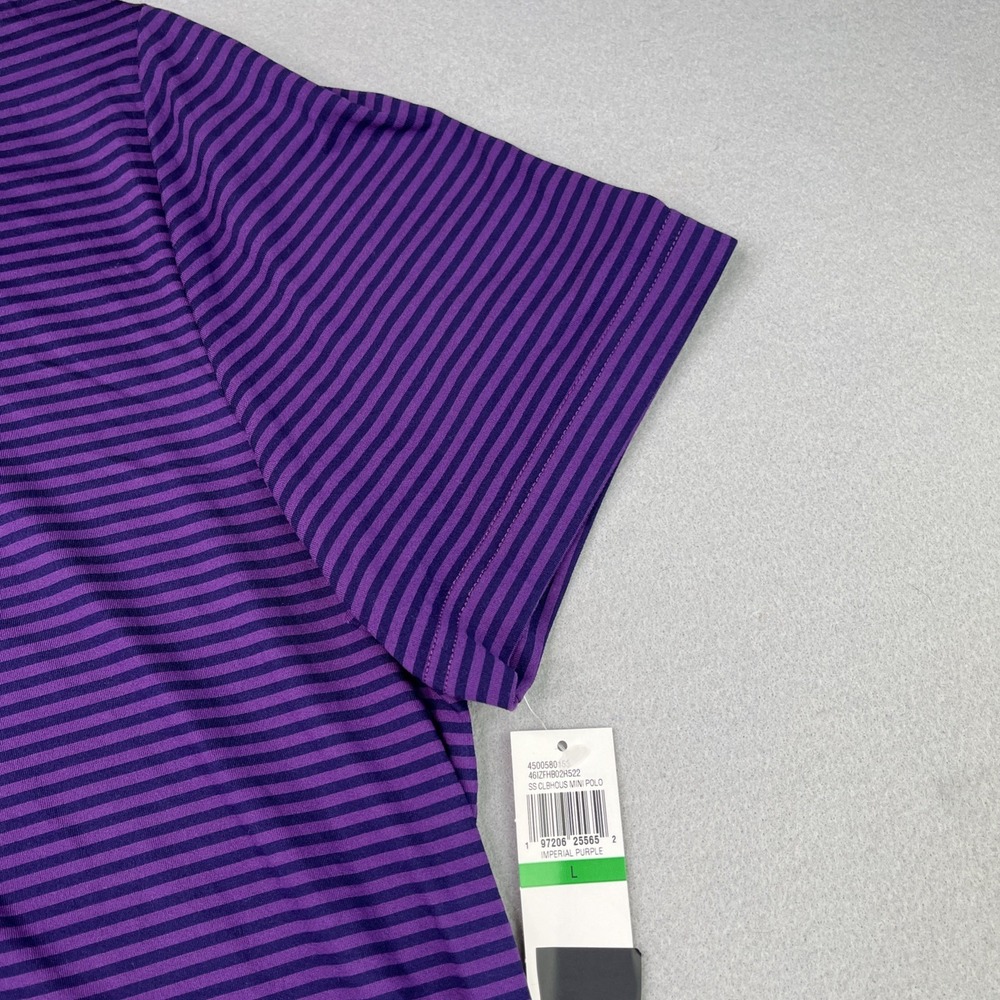 NWT Izod Swingflex Elite Golf Polo Shirt Imperial Purple Men's Size Large UPF-50 - Picture 3 of 15